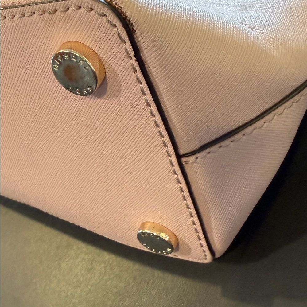 Michael Kors Pink Satchel with Gold Hardware - Picture 8 of 16